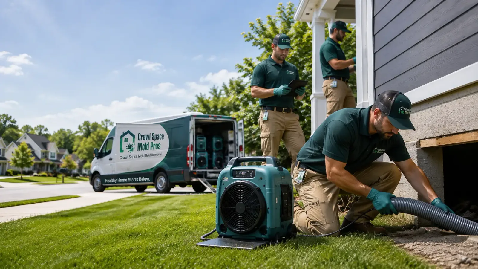 Crawl Space Mold Removal in Hudson, KS